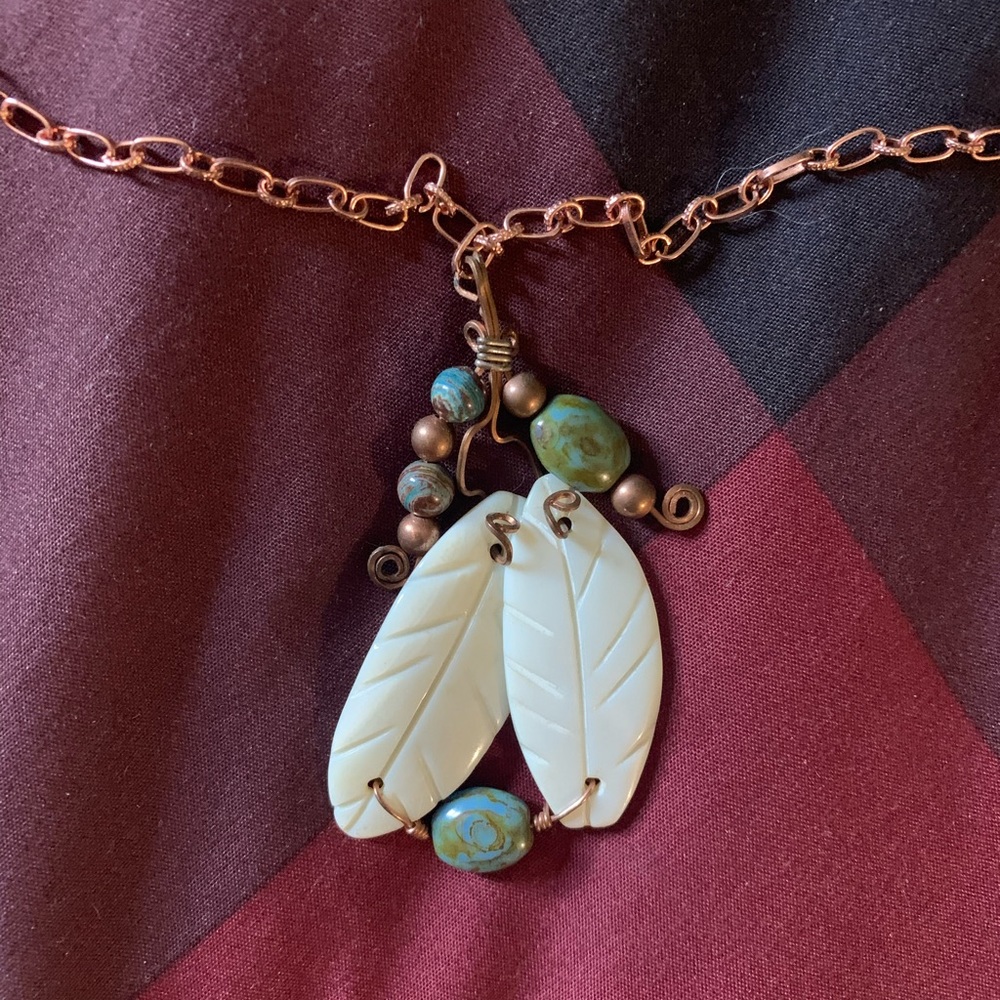 Unique vintage handmade necklace